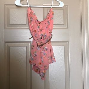 Floral tube top